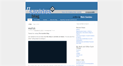 Desktop Screenshot of blog.nsavides.com